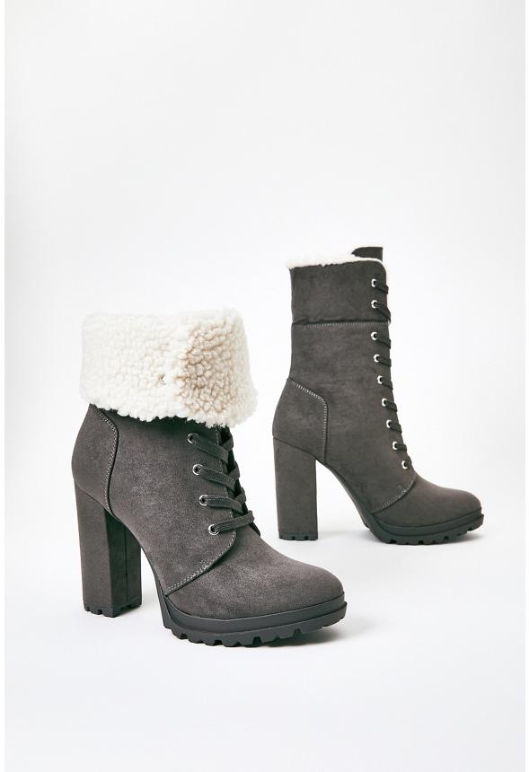 JustFab Margaux Platform Loafer Pump Womens Black/ White Size 8.5 Product Image