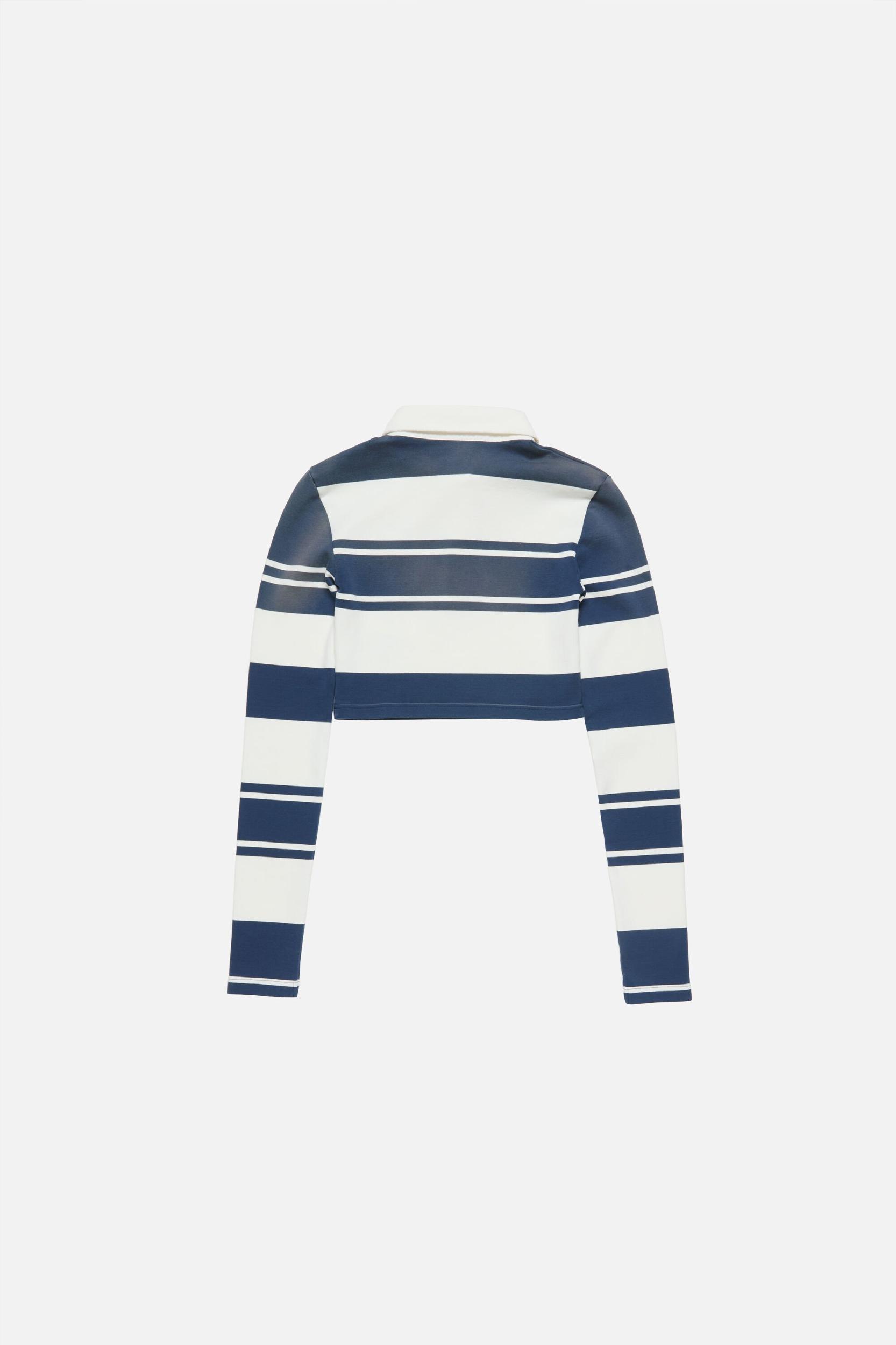 Cropped long sleeve polo Product Image