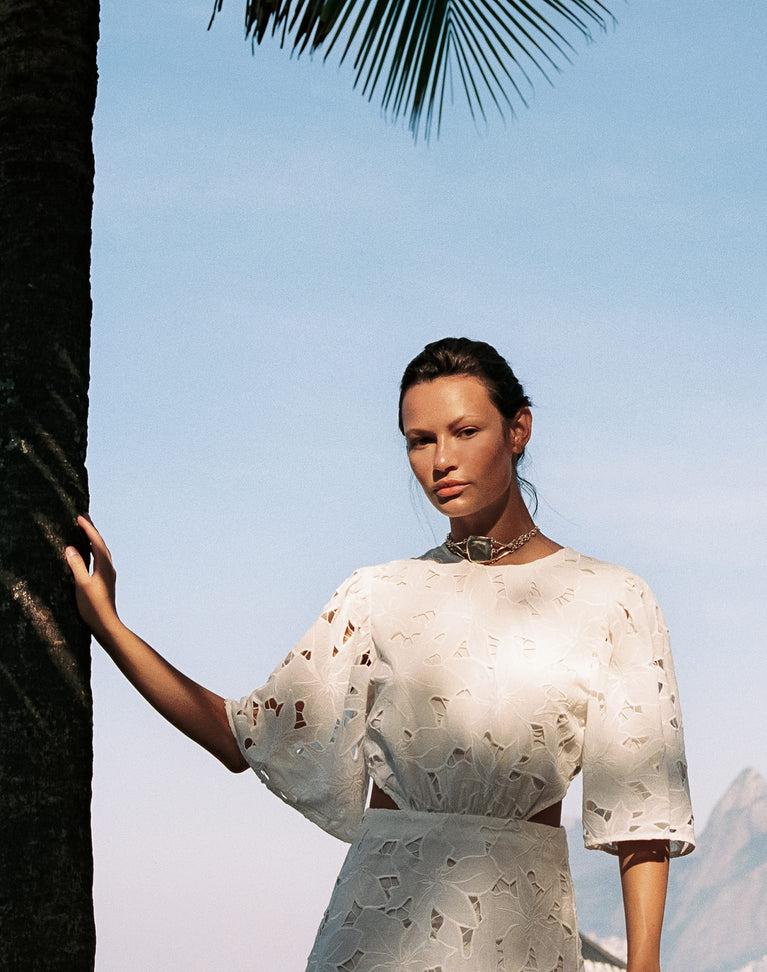 Babi Short Dress - Off White Product Image