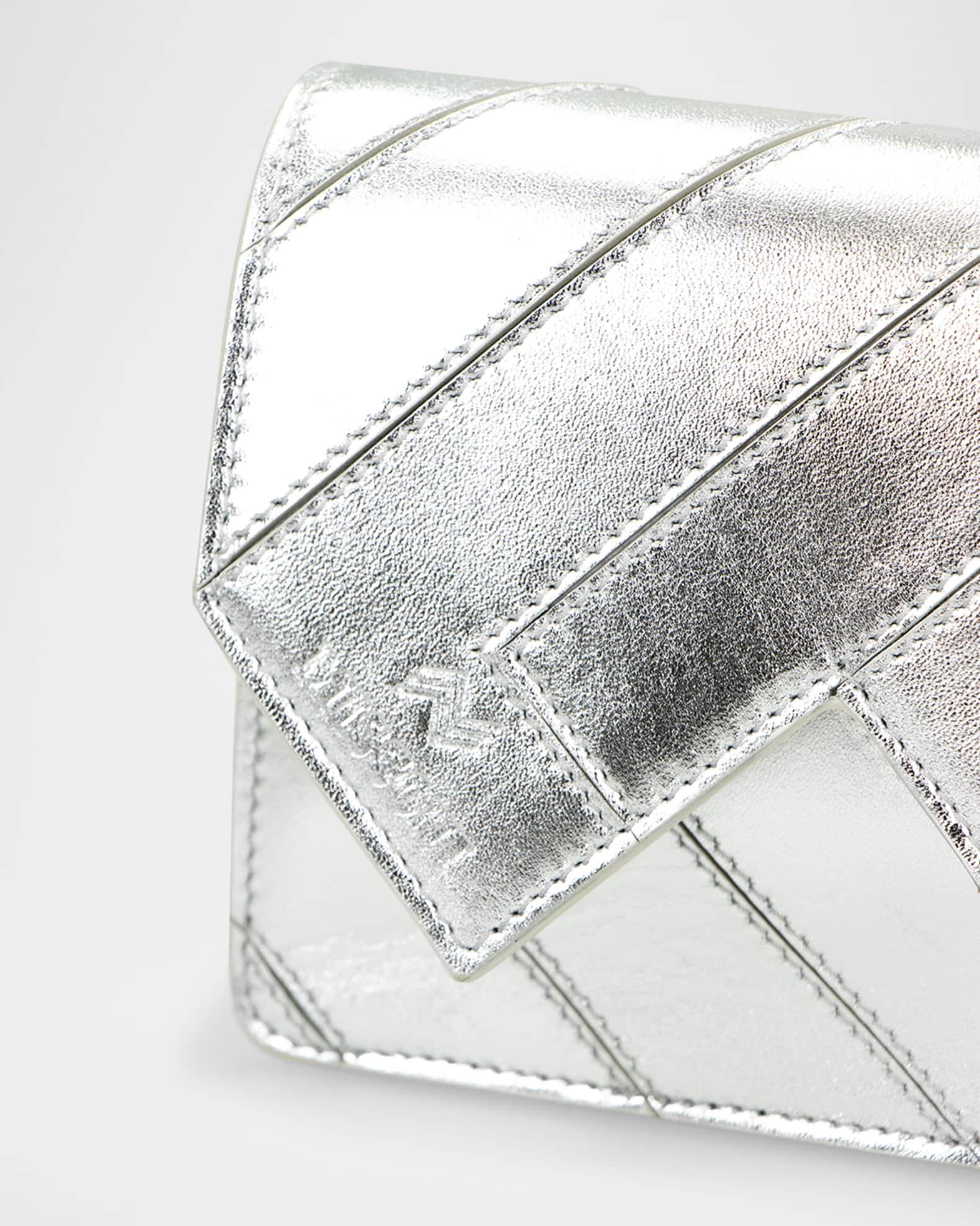 Wave Metallic Leather Wallet on Chain Product Image