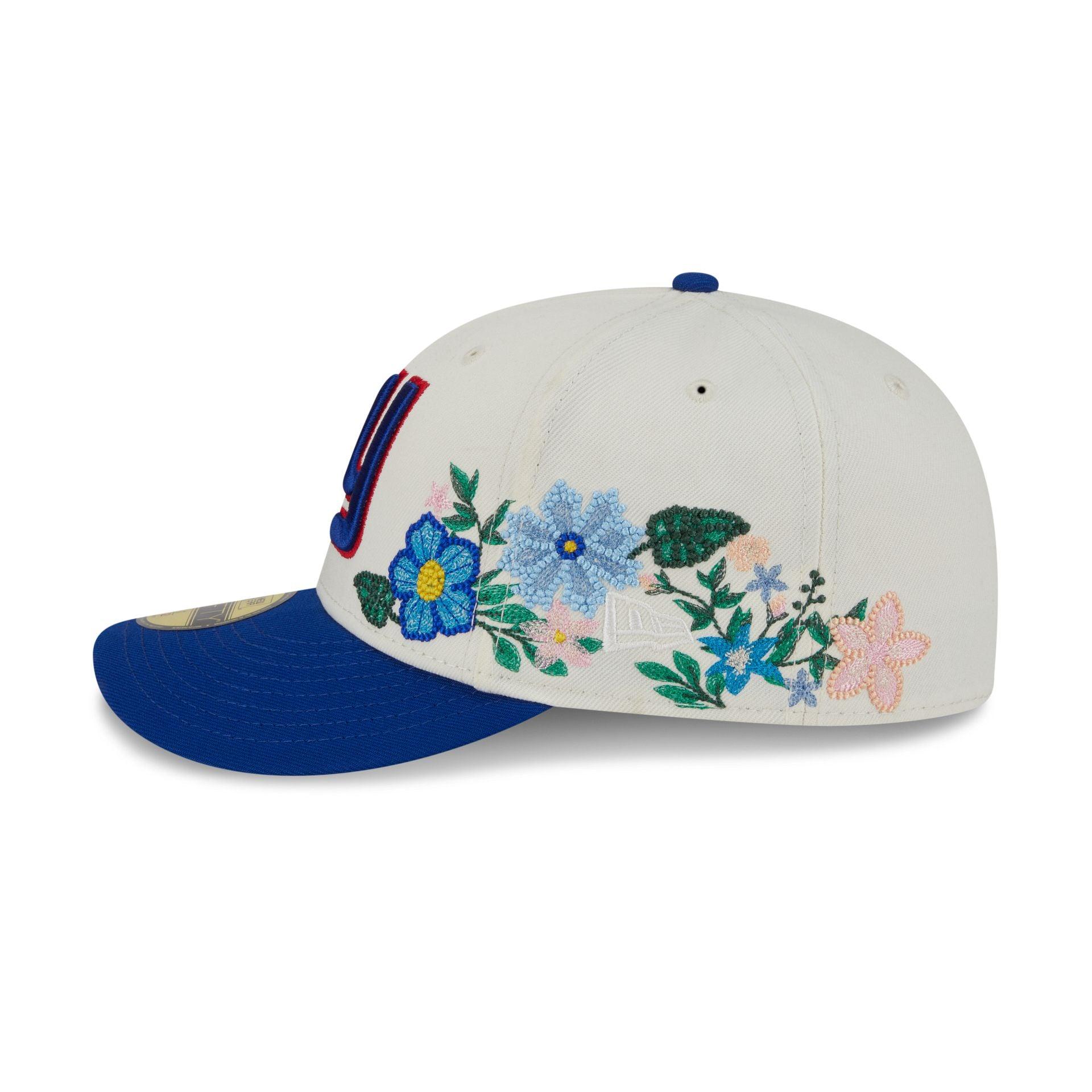 New York Giants Tonal Florals White 59FIFTY Fitted Hat Male Product Image