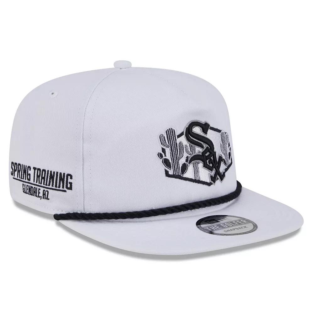 Men's New Era White Chicago White Sox 2025 Spring Training Palm Golfer Adjustable Hat Product Image