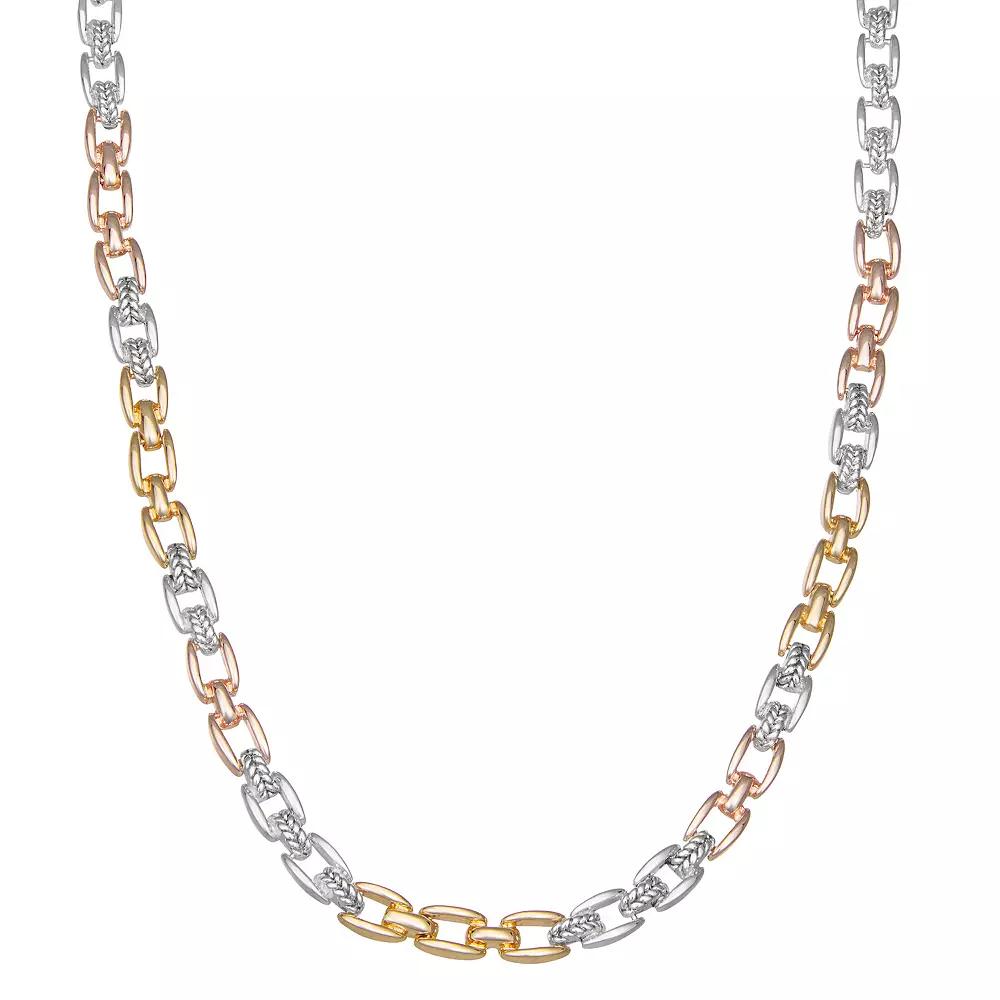 Napier Tri-Tone Bonds Collar Necklace, Women's Product Image
