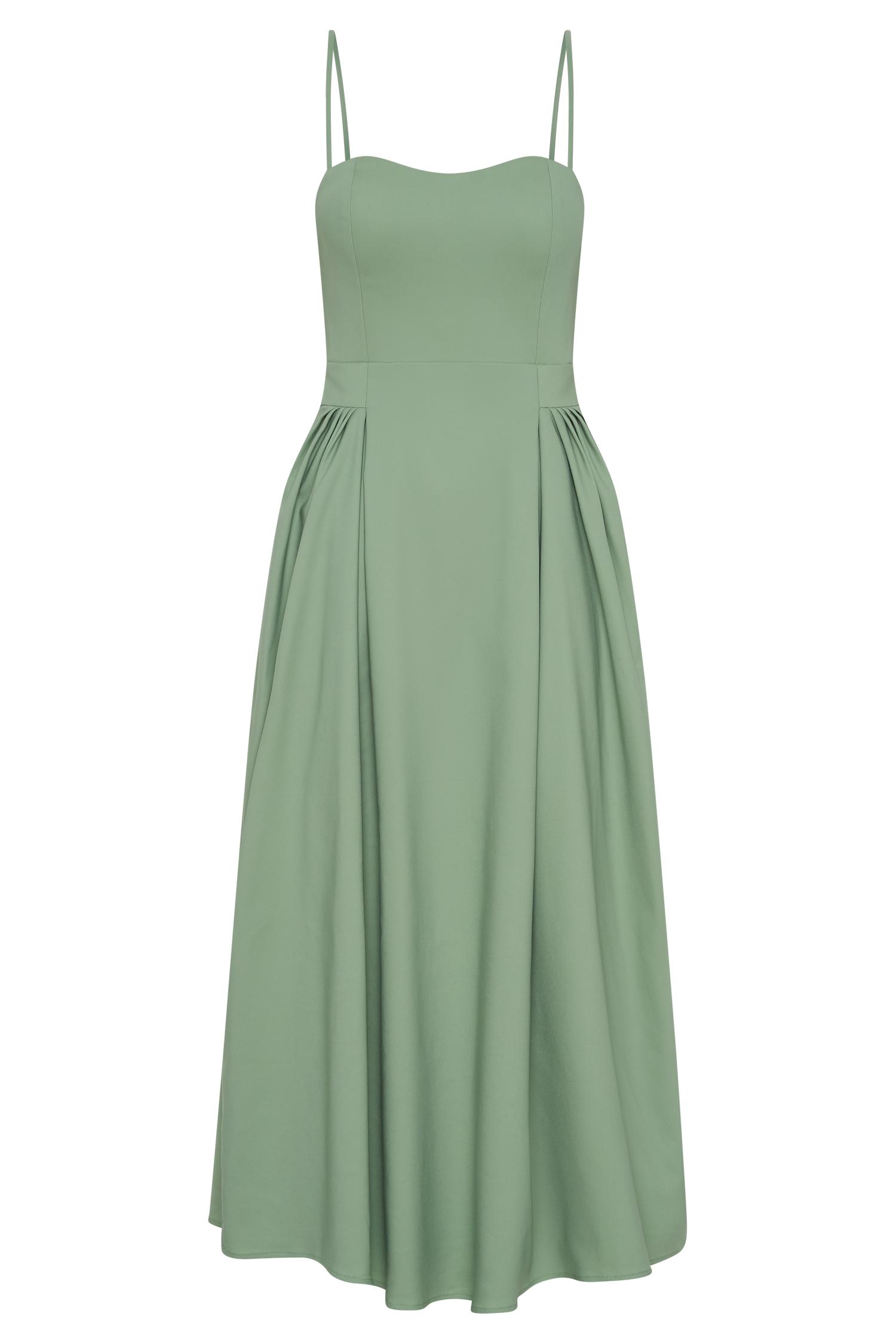 Rebecca Cotton Midi Dress - Basil Product Image