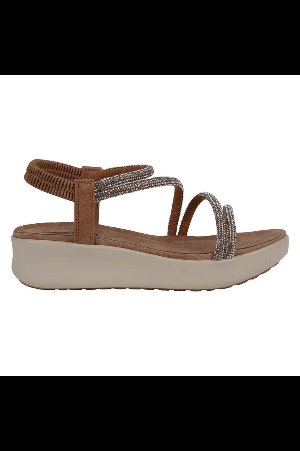 Rhinestone straps wedge sandals Product Image