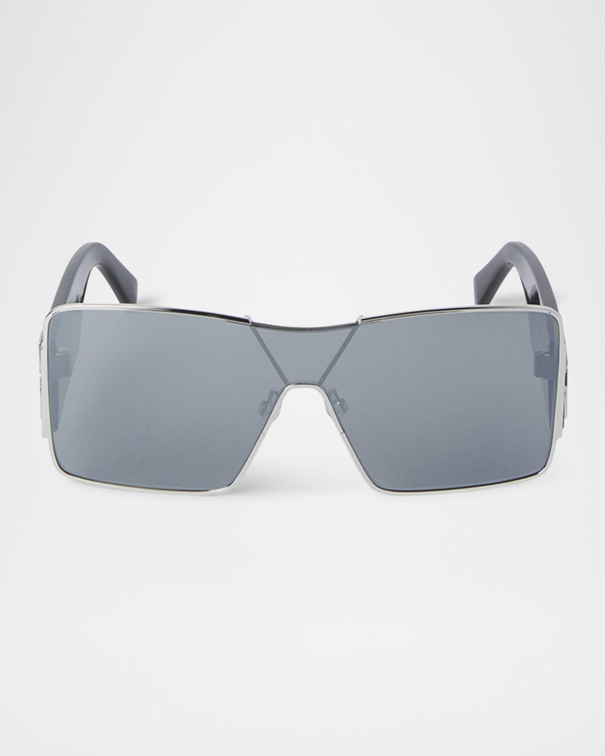 Mens Aspen Metal and Plastic Shield Sunglasses Product Image