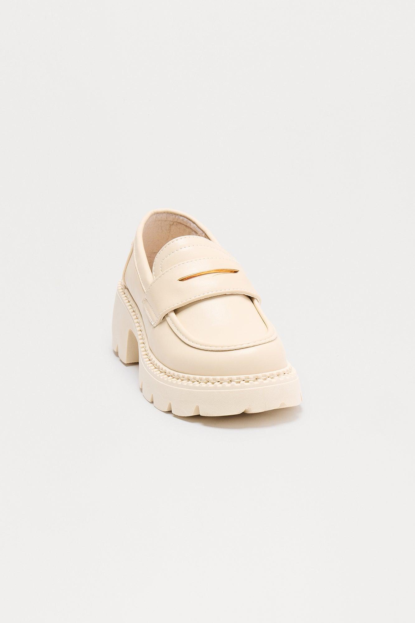 Stanford Platform Loafers - Ivory Female Product Image