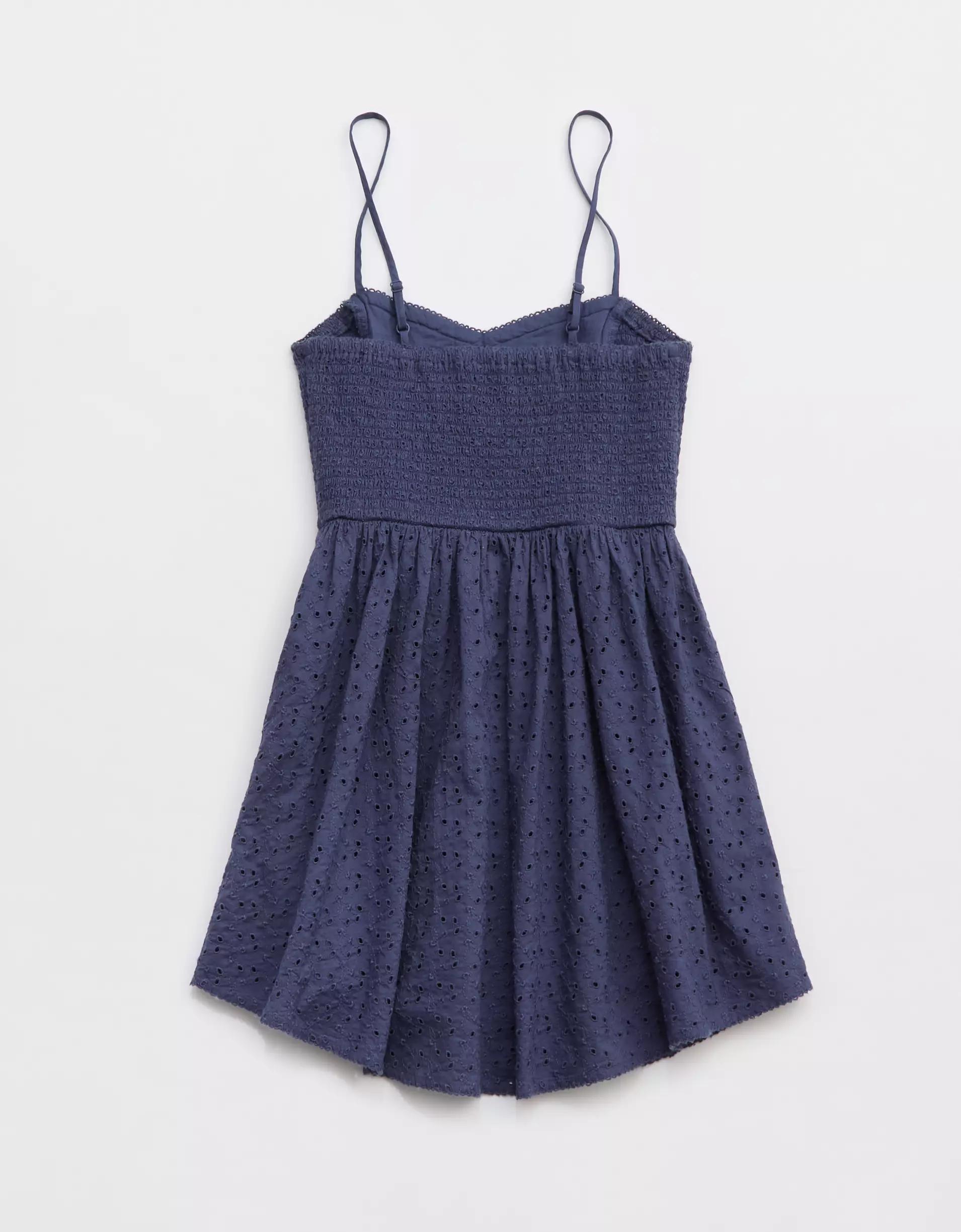 Aerie Eyelet Mini Dress Product Image