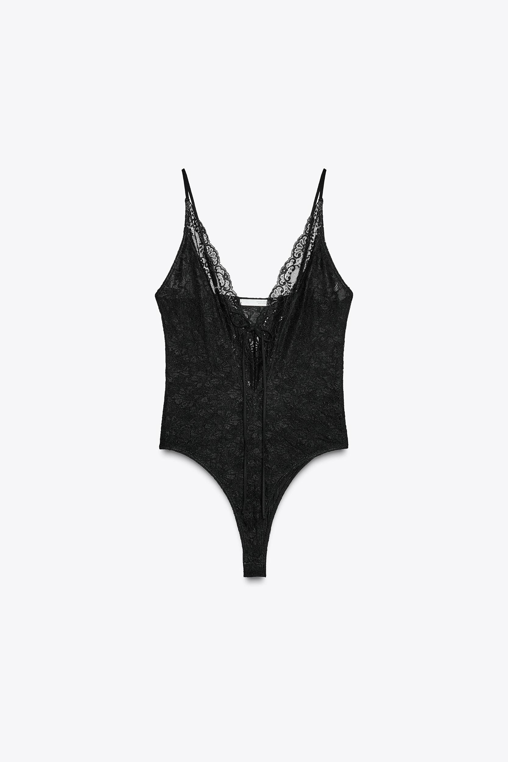 LACE BOW BODYSUIT Product Image