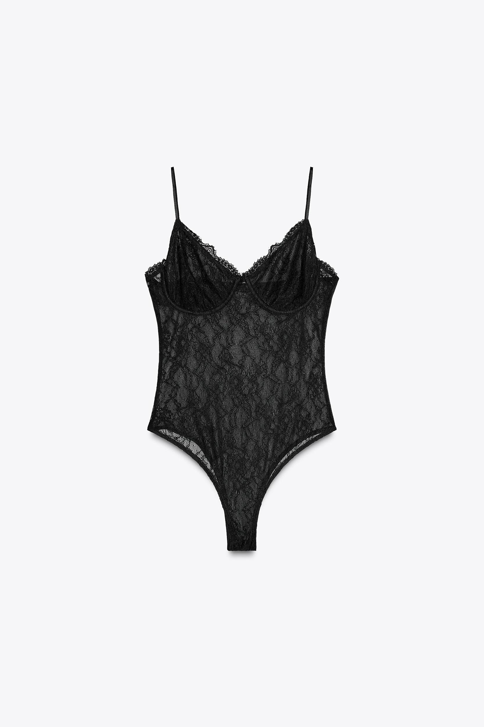 LACE CAMISOLE BODYSUIT Product Image