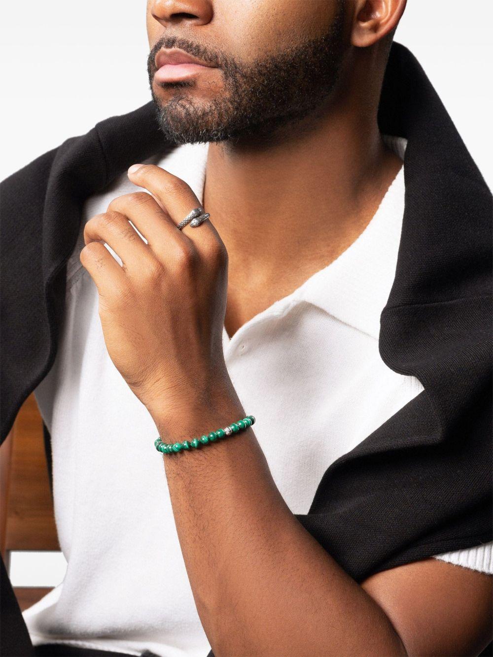 6mm malachite beaded bracelet  Product Image