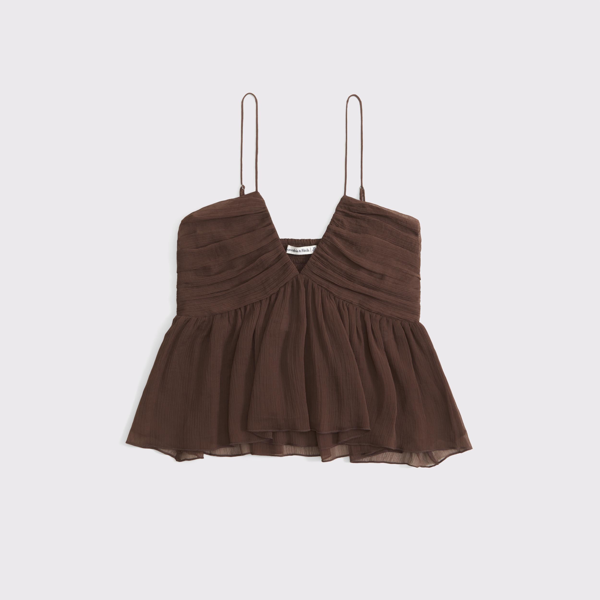 V-Neck Ruched Cami Product Image