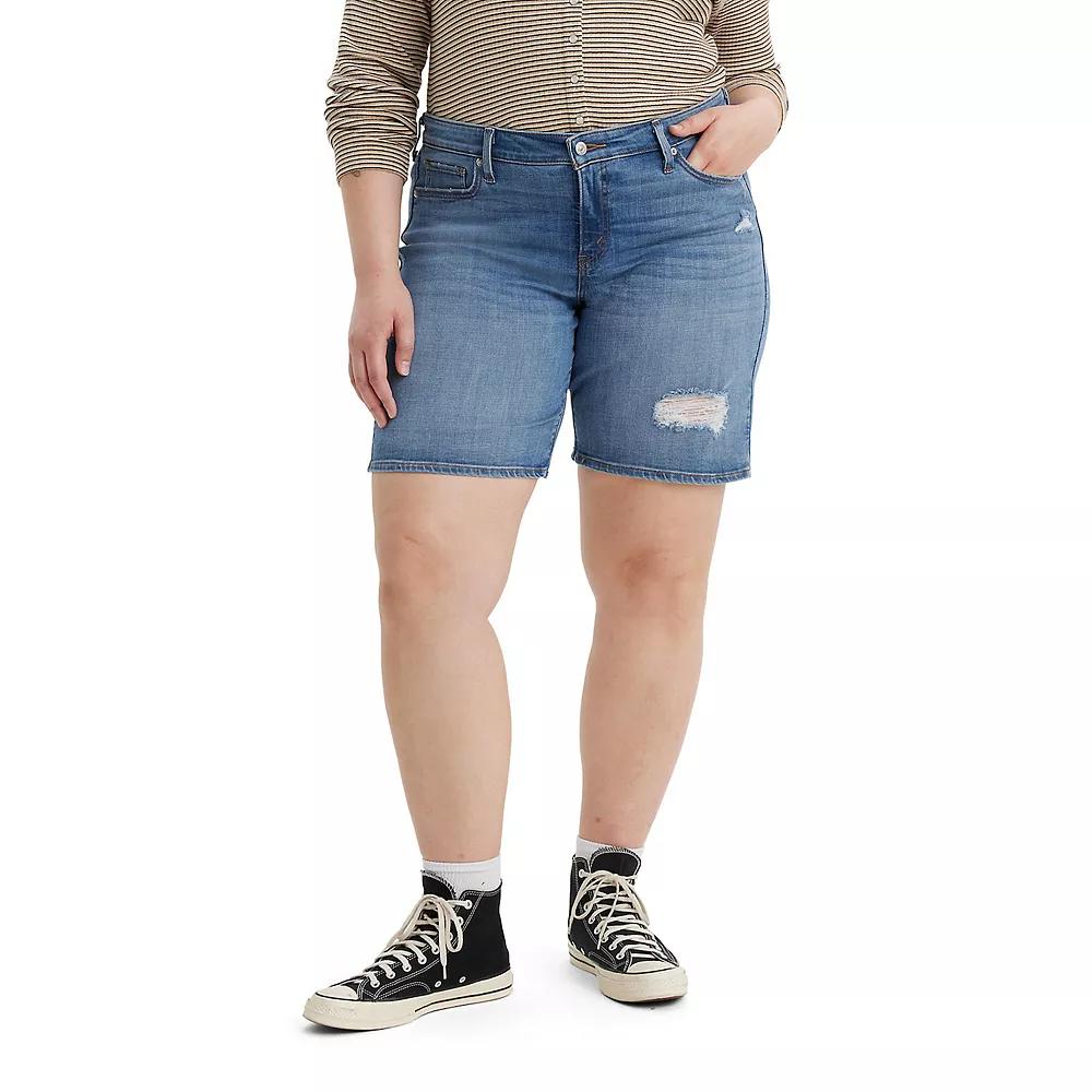 Plus Size Levi's® Mid-Length Jean Shorts, Women's, Size: 22 W, What Are We Product Image