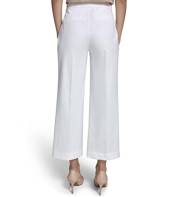 KARL LAGERFELD PARIS Bow Pocket Wide Leg Pants Product Image