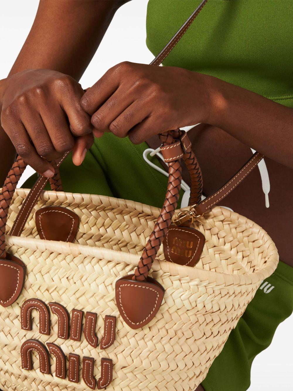 woven straw tote bag Product Image