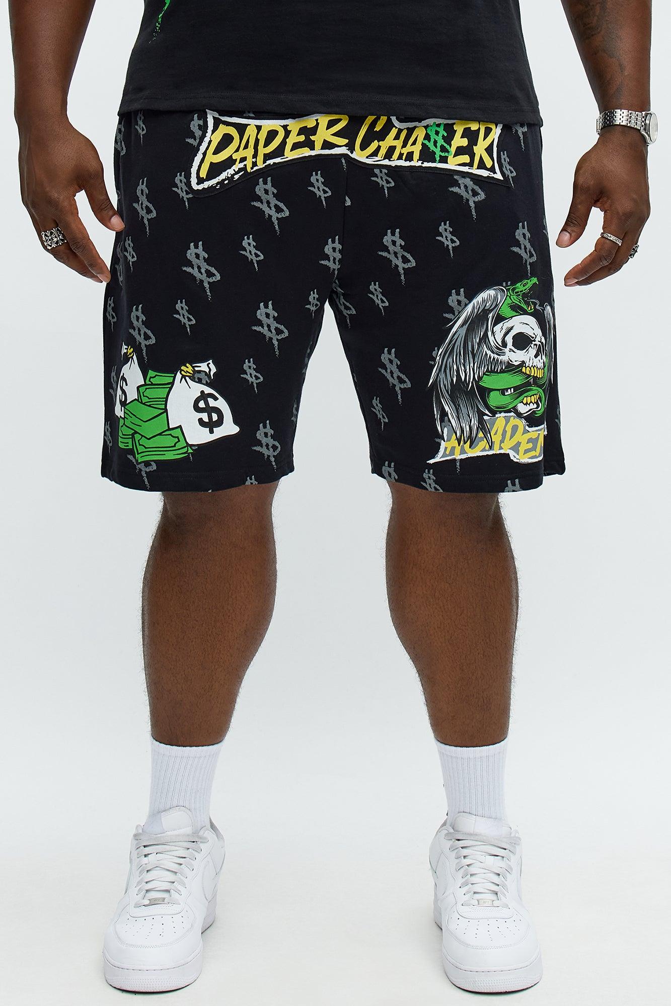 Paper Chase Academy Sweatshorts - Black Male Product Image