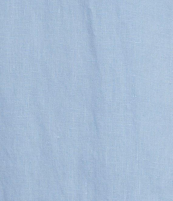 Tommy Bahama Linen Blend Johnny Collar Short Sleeve Side Pocket Shirt Dress Product Image