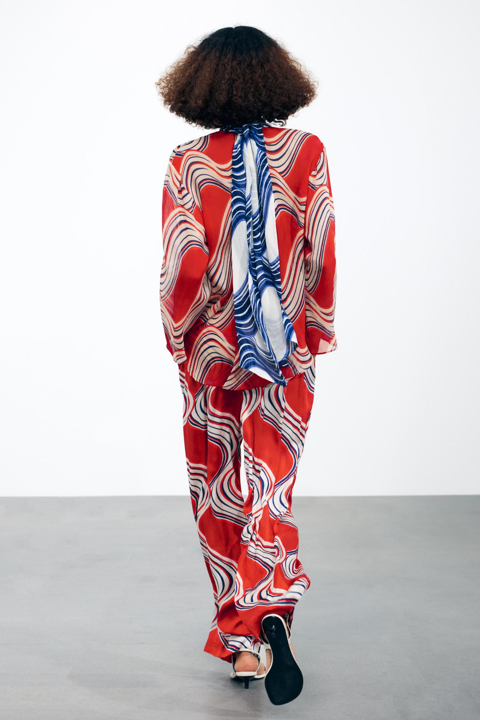 ZW COLLECTION PRINTED PAJAMA PANTS Product Image