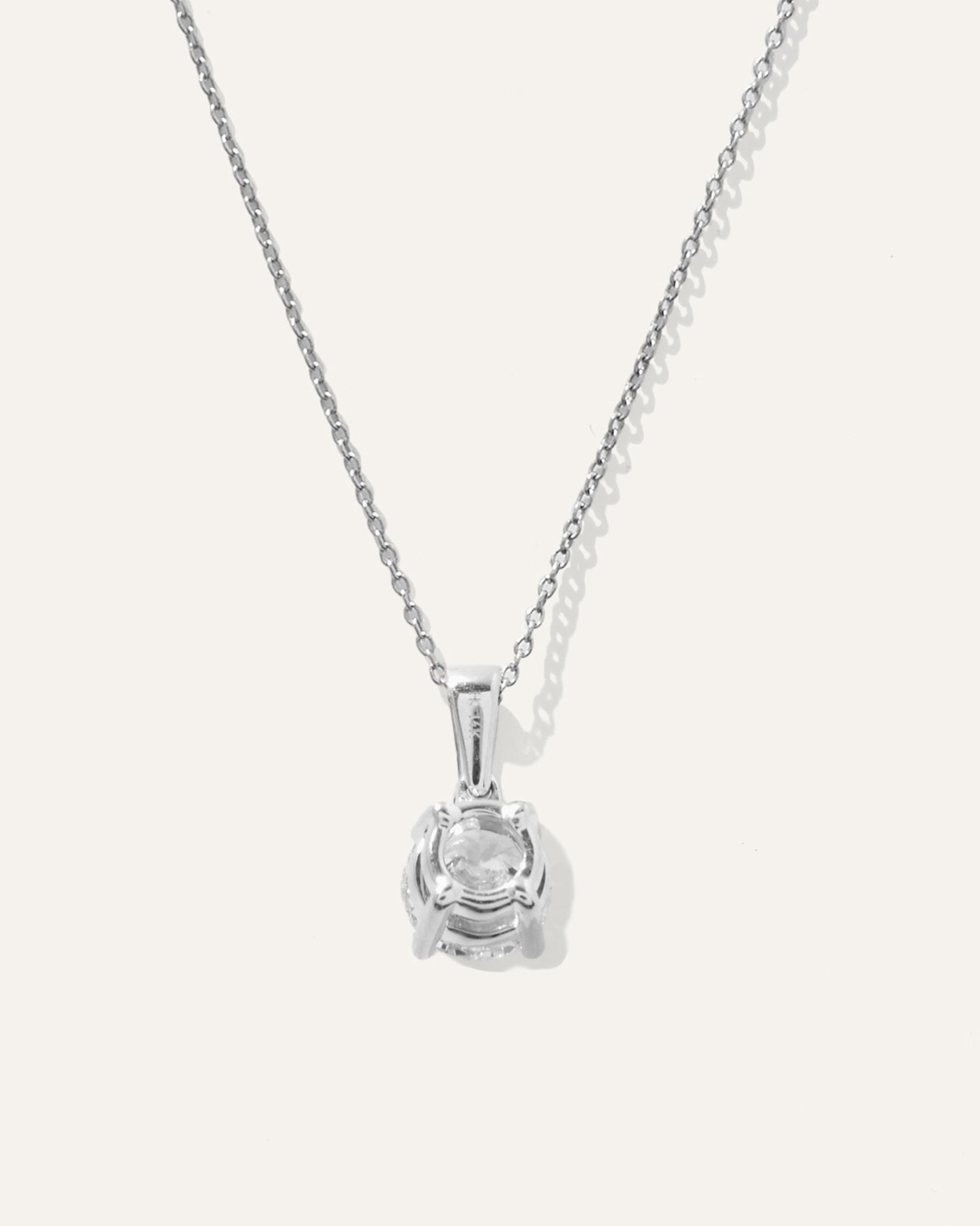 Quince | Women's 14K Gold Lab Grown Diamond Solitaire Necklace Product Image
