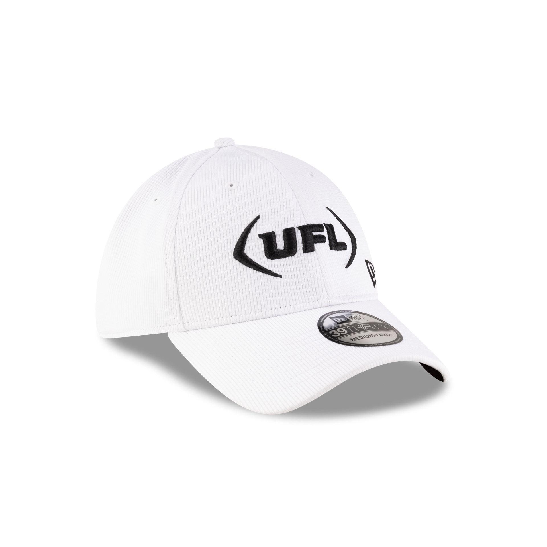 UFL White 39THIRTY Stretch Fit Hat Male Product Image