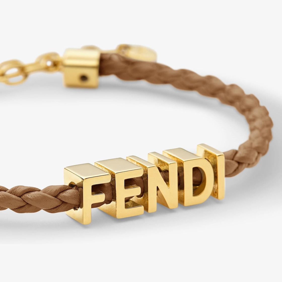 Fendigraphy BraceletBlack leather bracelet Product Image