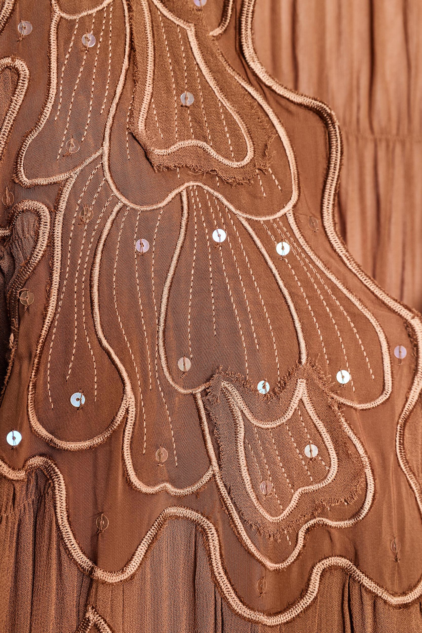 ZW COLLECTION RUCHED EMBROIDERED DRESS Product Image