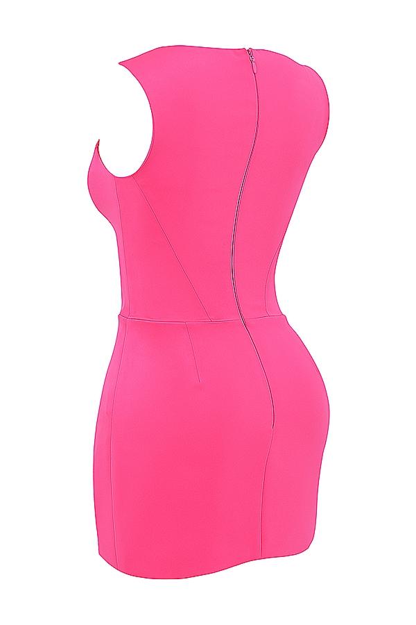Enya  fuchsia corset mini dress Product Image