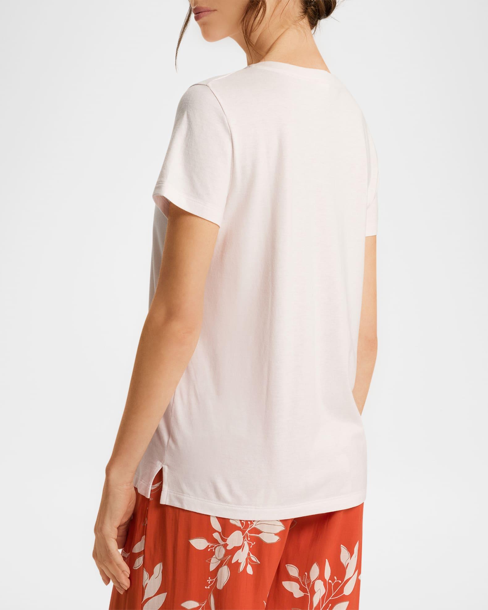 V-Neck Sleep and Lounge Cotton T-Shirt Product Image