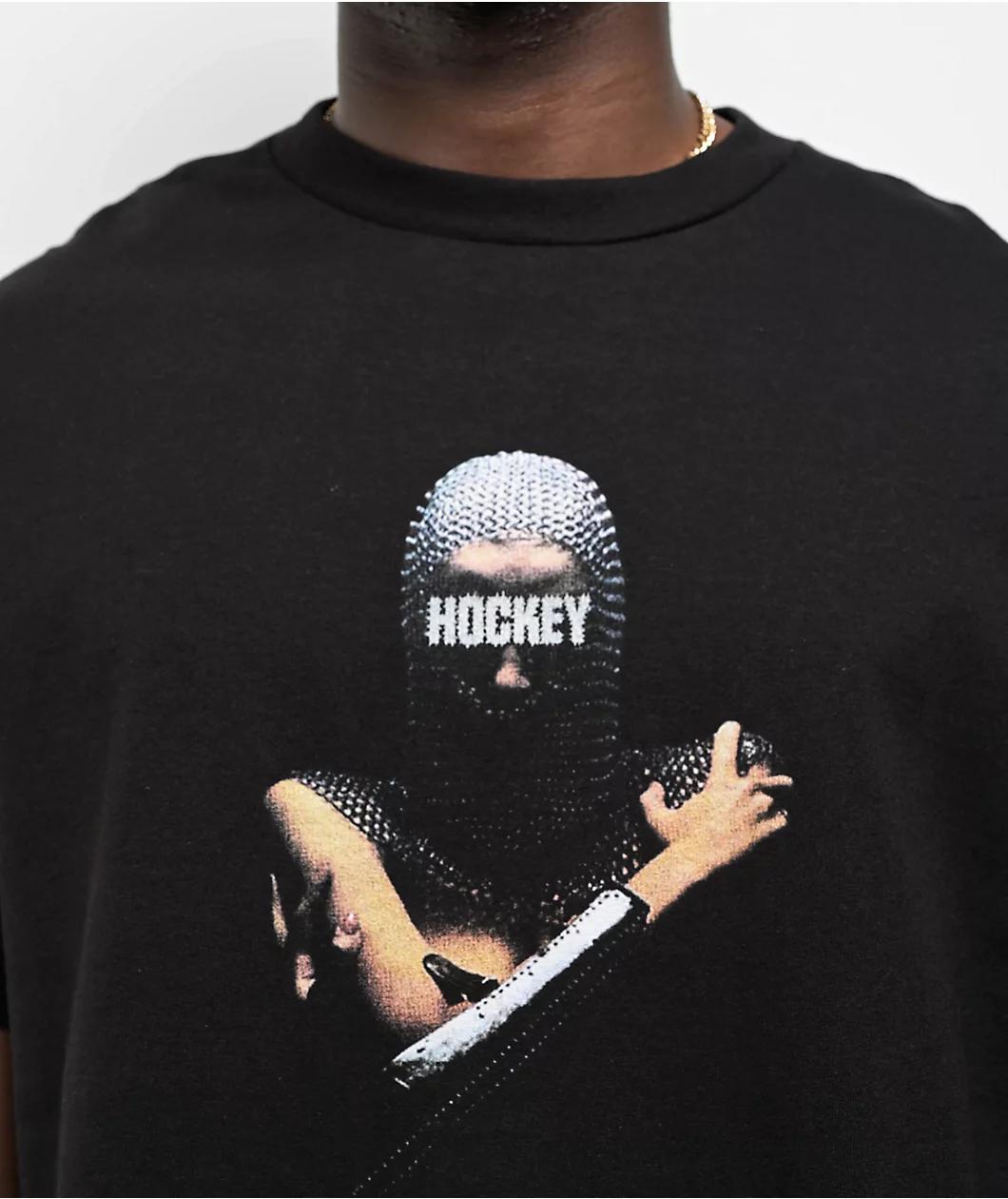 Hockey Back Crack Black T-Shirt Product Image