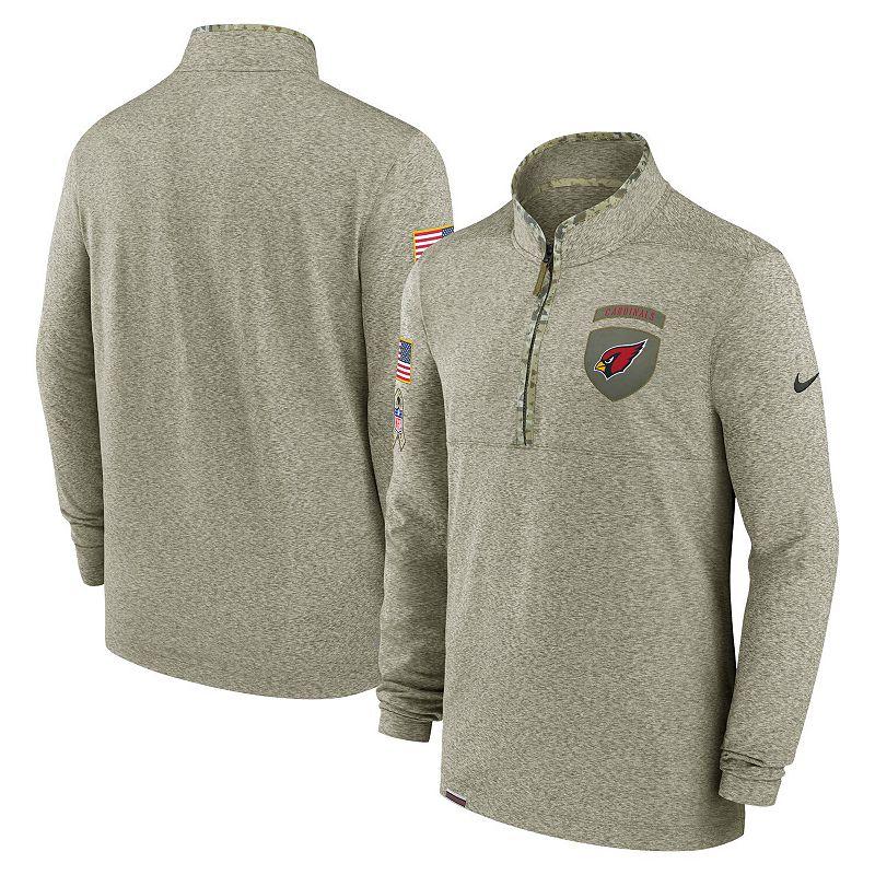 Men's Nike Olive Cleveland Browns Salute to Service Quarter-Zip Top, Size: Medium, Team Product Image