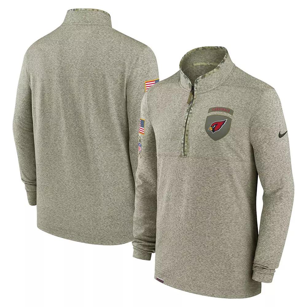 Men's Nike Olive Cleveland Browns Salute to Service Quarter-Zip Top, Size: Medium, Team Product Image