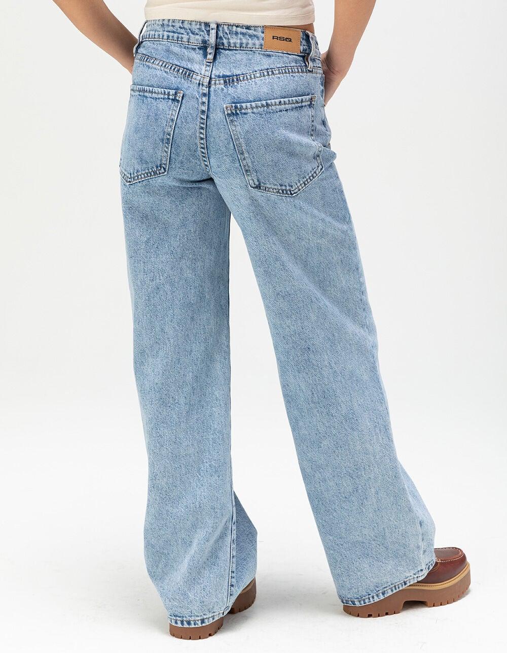 RSQ Womens High Rise Baggy Jeans - LIGHT VINTAGE Product Image