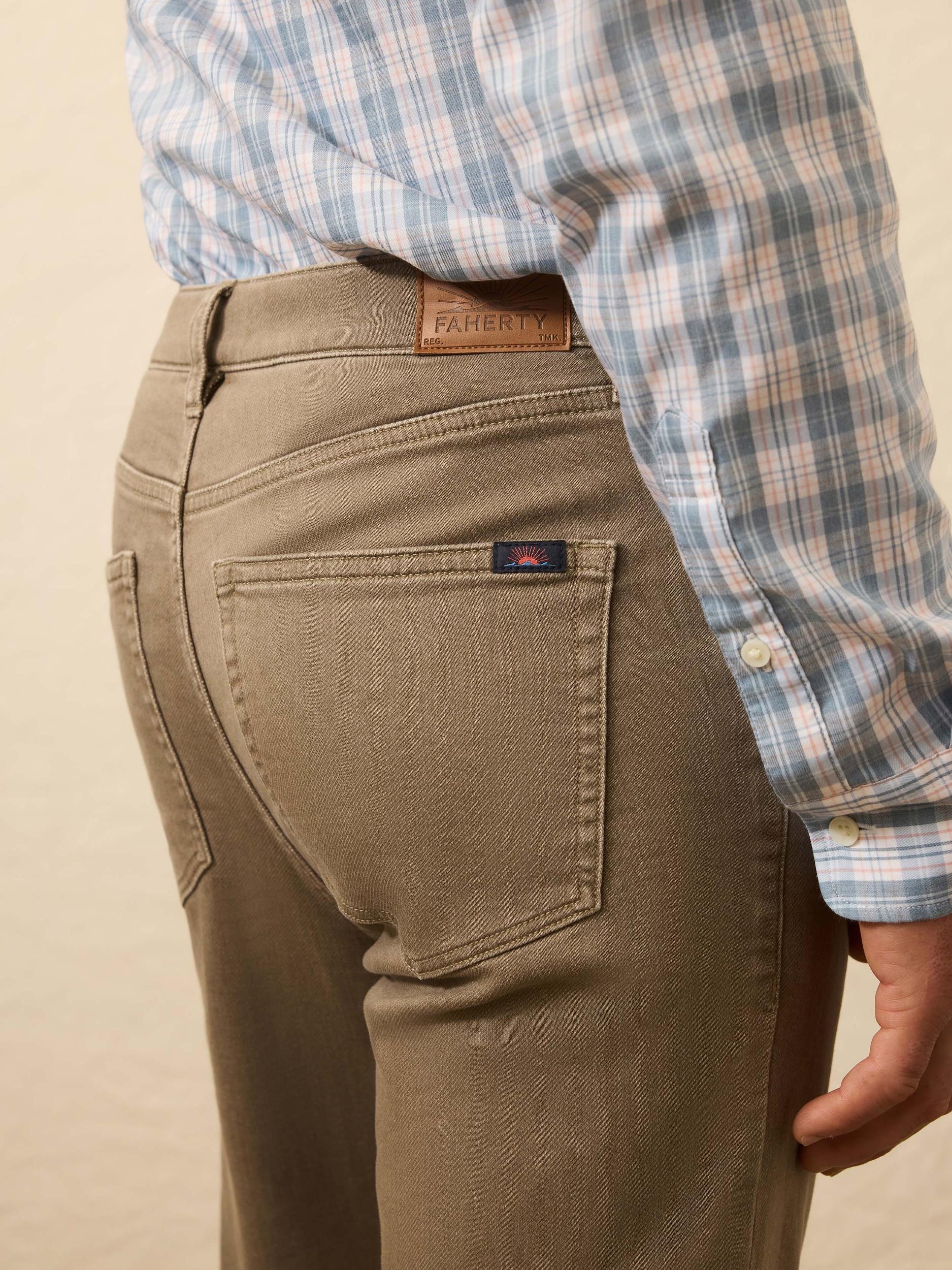 Stretch Terry 5-Pocket Pant - Driftwood Male Product Image