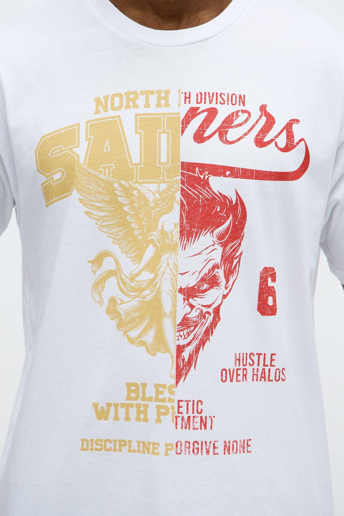 North Division Hustle Halos Short Sleeve Tee - White Male Product Image