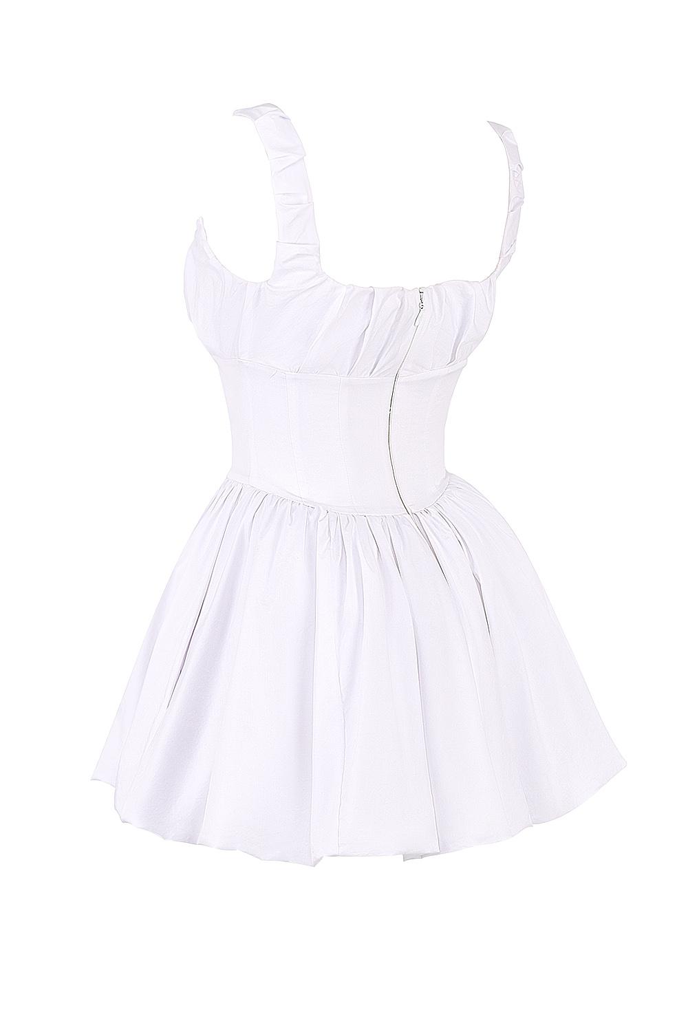 Le Puff  white cotton tulle mini dress Product Image