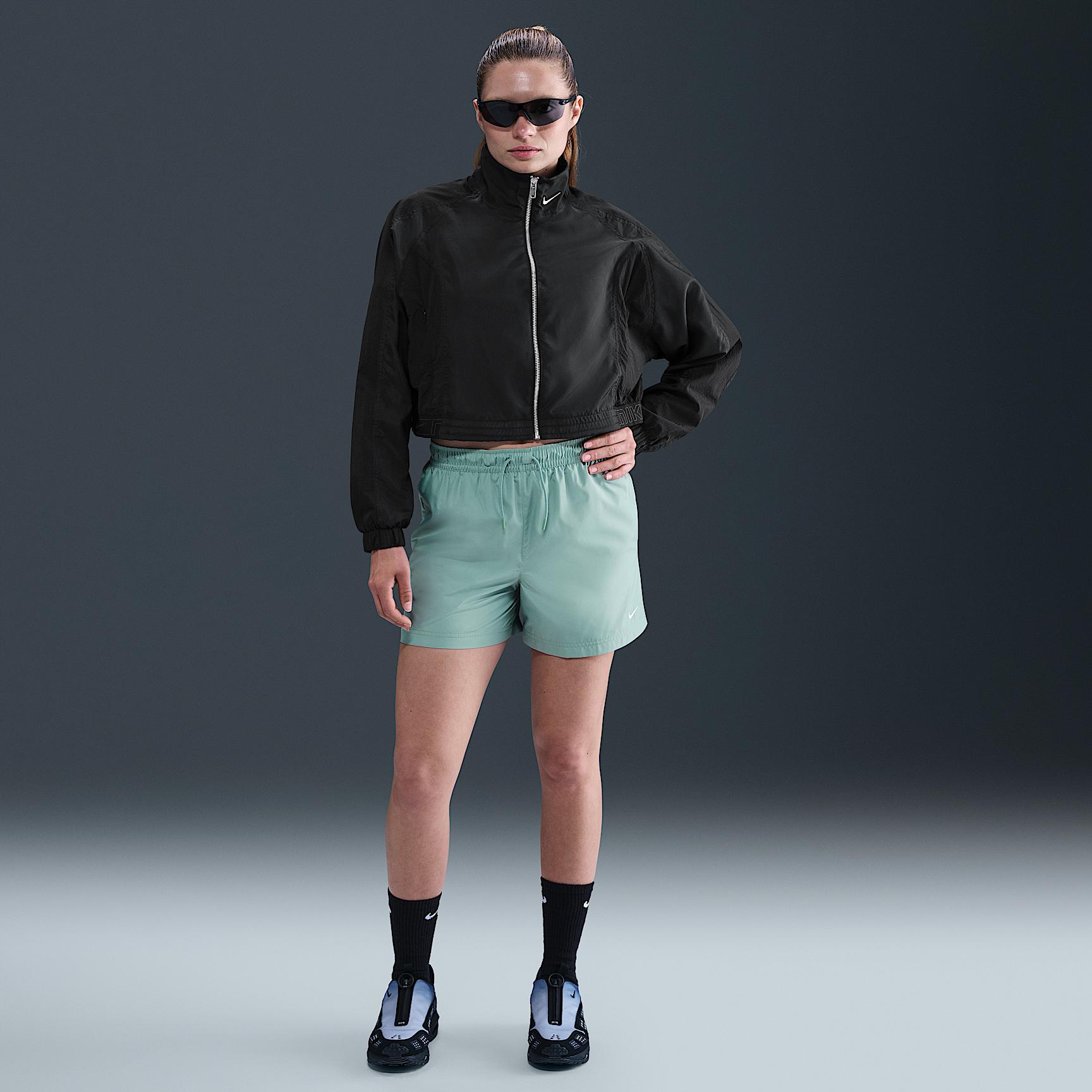 Womens Nike Sportswear Classic Wovens Mid-Rise Shorts | FV7557-017 Product Image