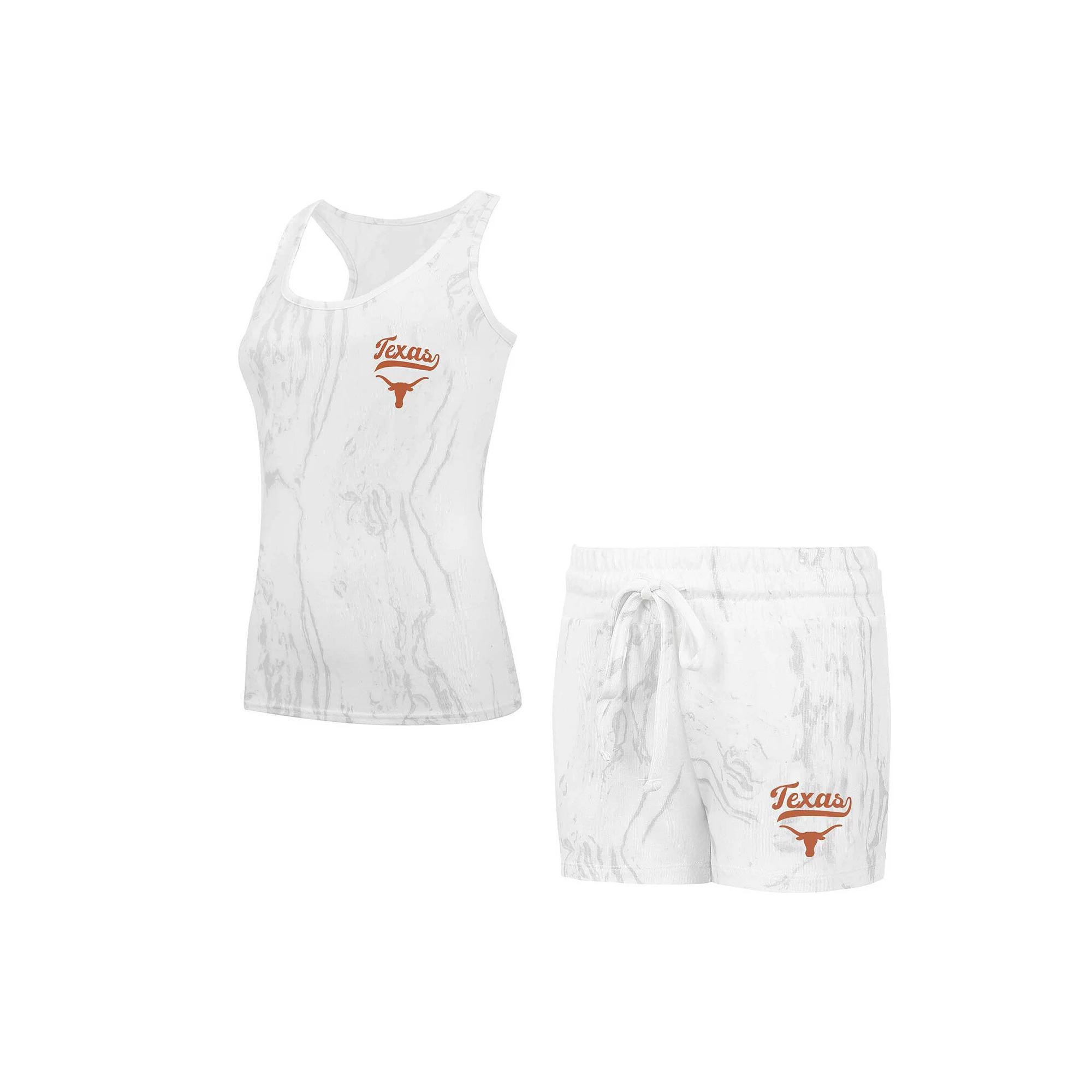 Women's Concepts Sport Texas Longhorns Quartz Tank Top & Shorts Set, Size: XL, Beige Product Image