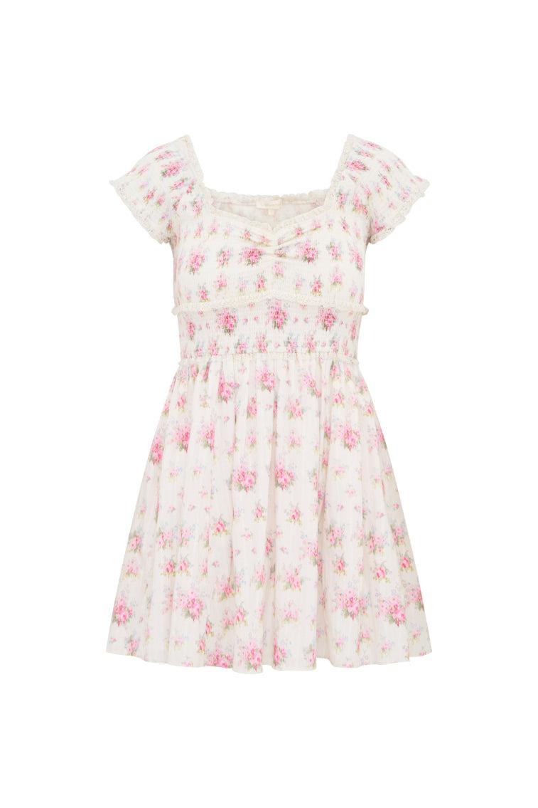 Siona Cotton Floral Mini Dress Product Image