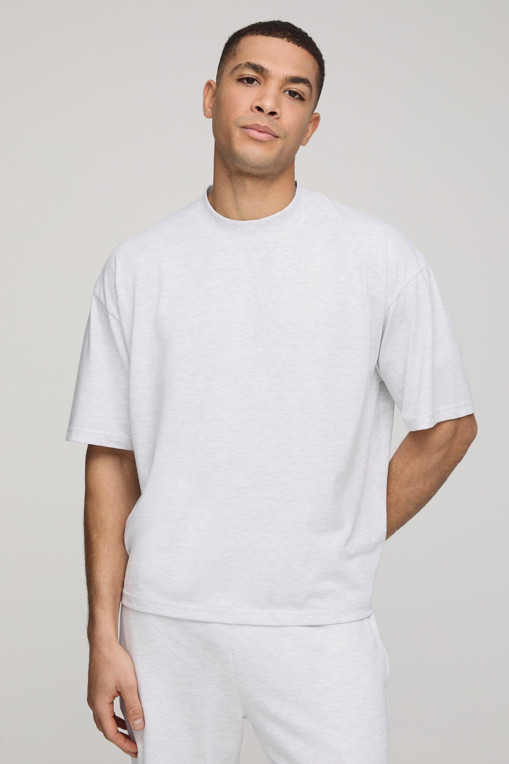 Oversized Boxy Extended Neck T-shirt | boohooMAN USA Product Image
