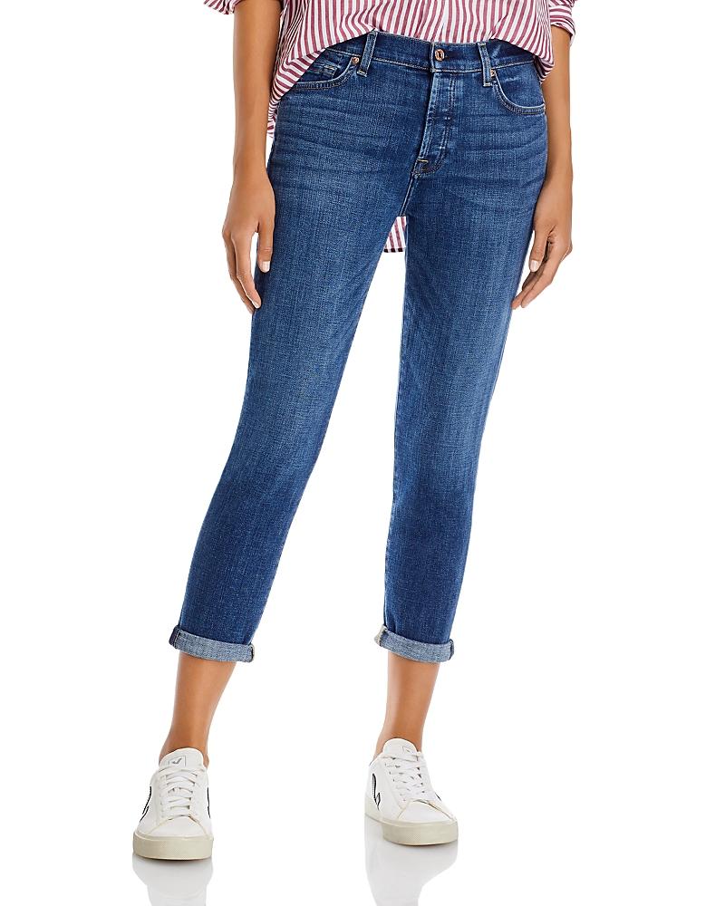 7 For All Mankind Josefina High Rise Cropped Boyfriend Jeans Product Image