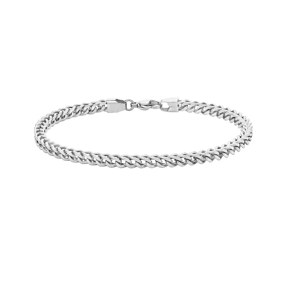Men's LYNX Stainless Steel 4 mm Foxtail Chain Bracelet, Size: 9" Product Image
