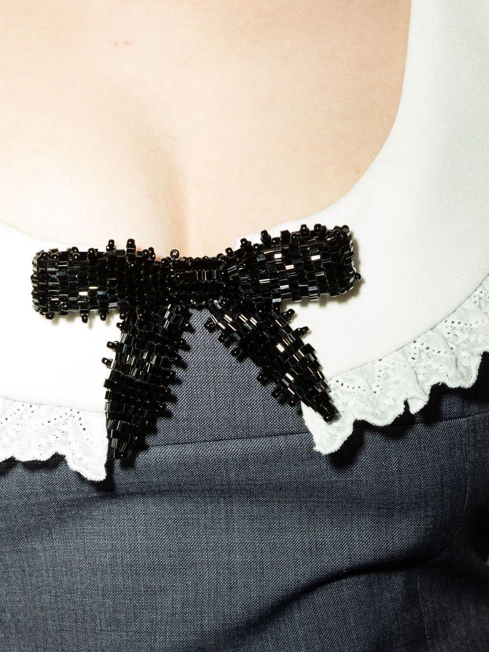 bow-detail sleeveless dress Product Image