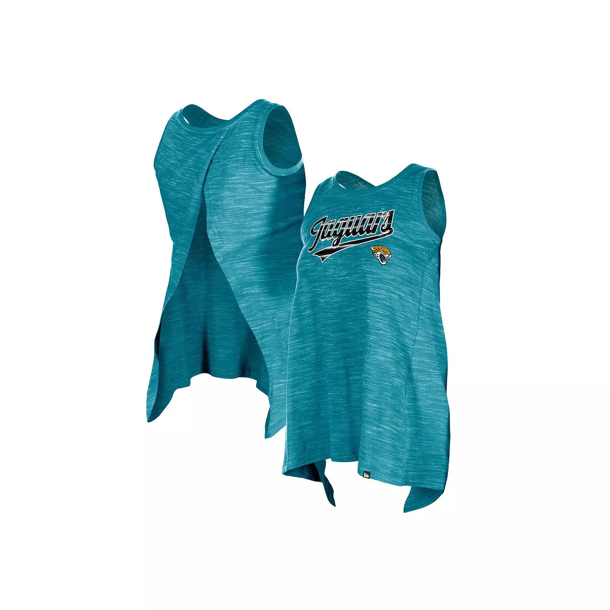 Women's New Era Teal Jacksonville Jaguars Space Dye Active Tank Top,  Product Image