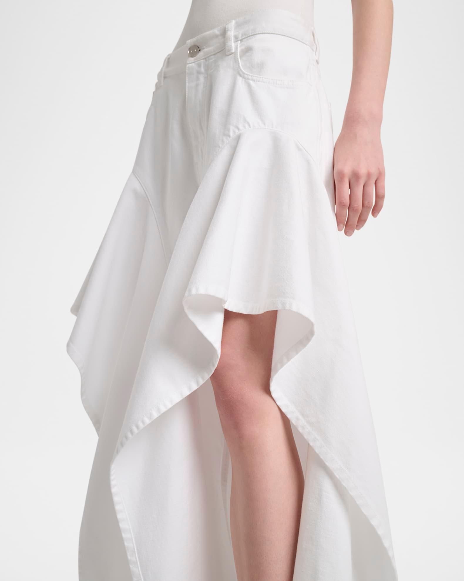 Ruffle Slit Jeans  Product Image