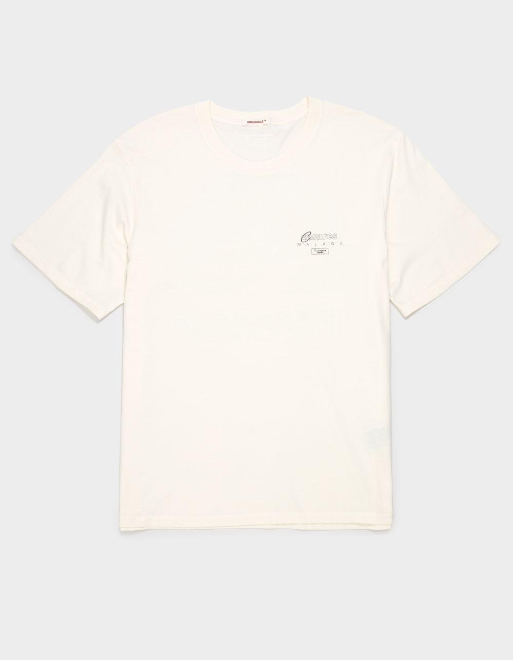 JACK & JONES Joralmeria World Mens Tee - CREAM Product Image