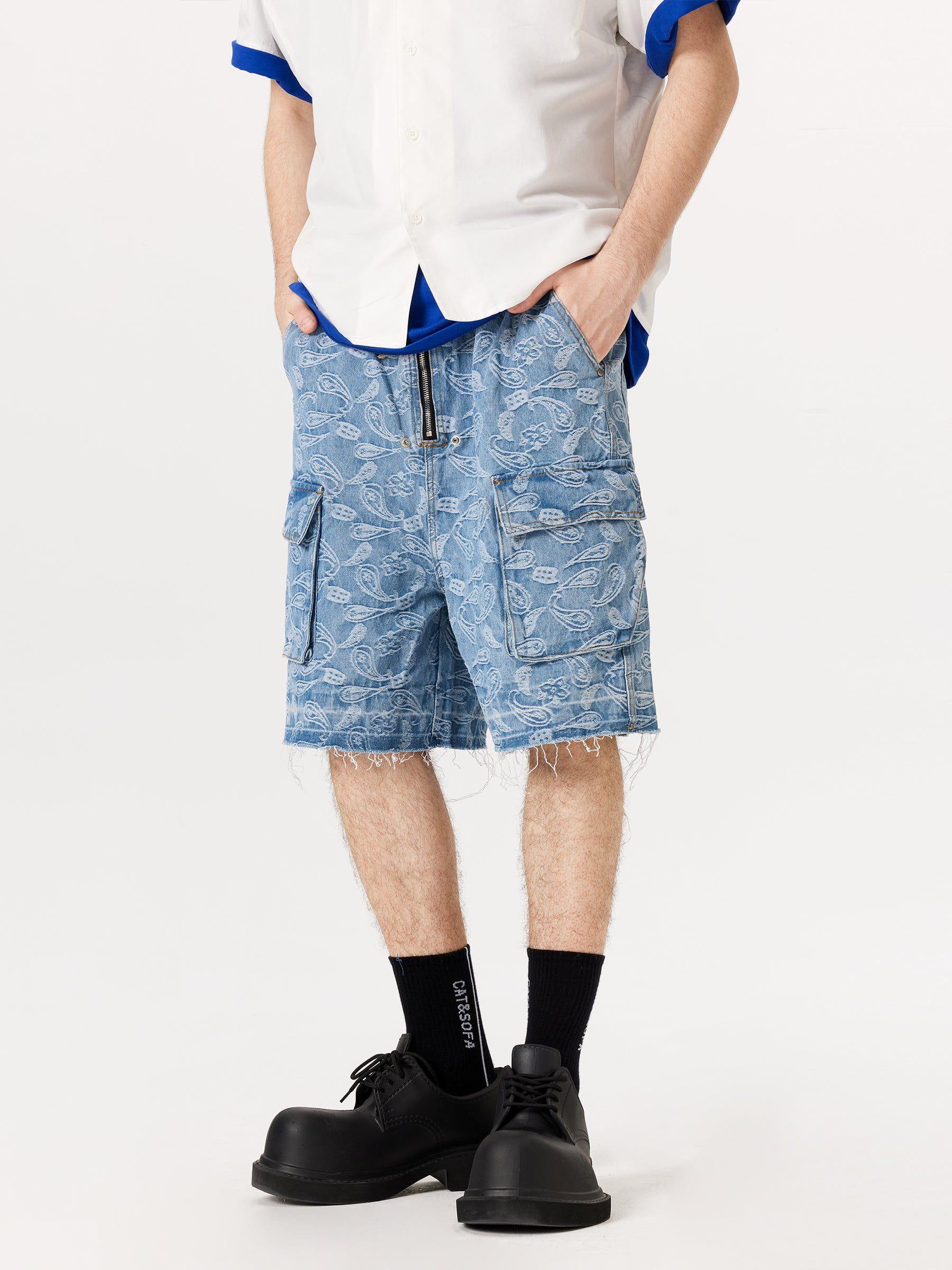 Aelfric Eden Bandana Jacquard Washed Jorts Product Image