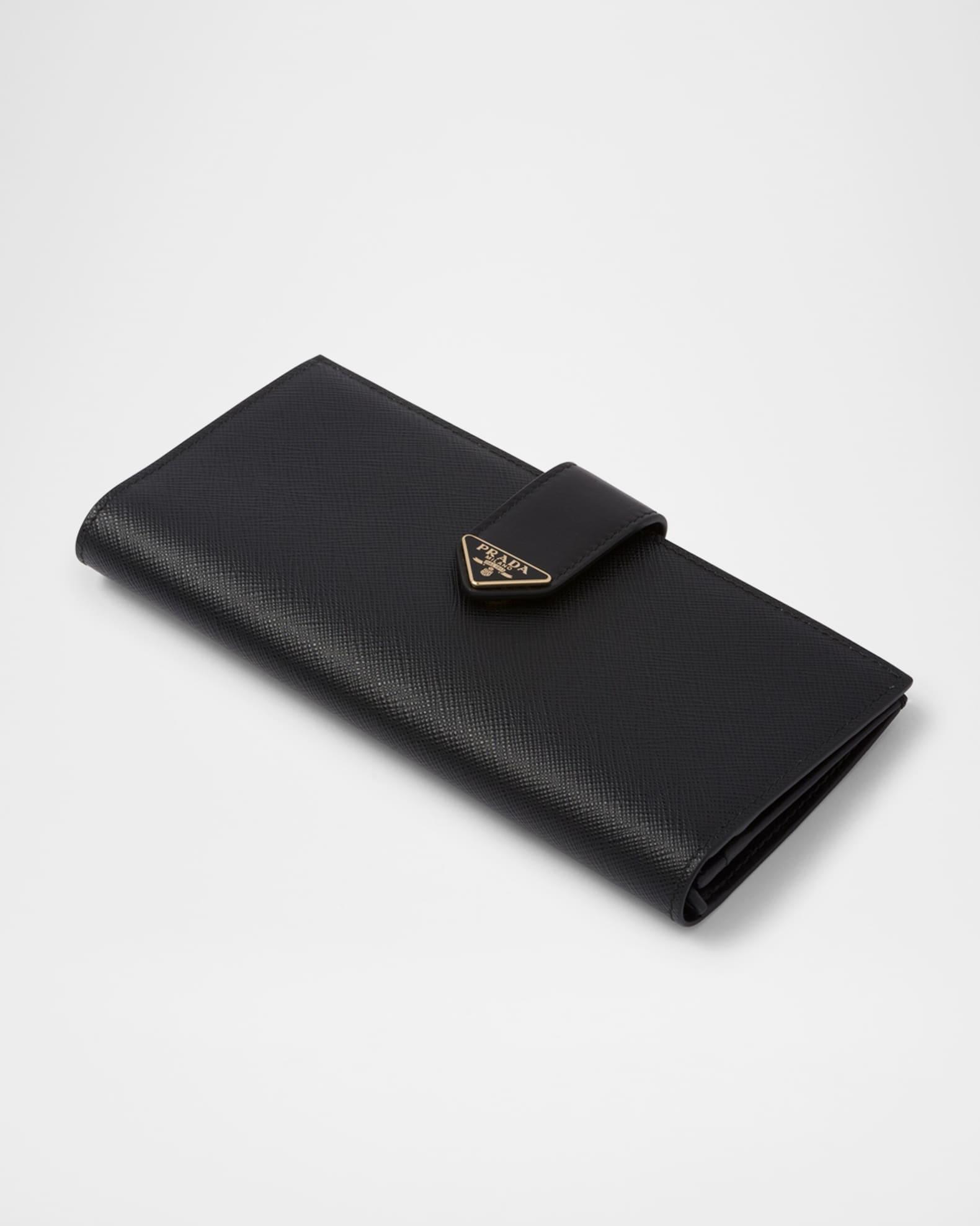 Large Saffiano and Smooth Leather Wallet Product Image
