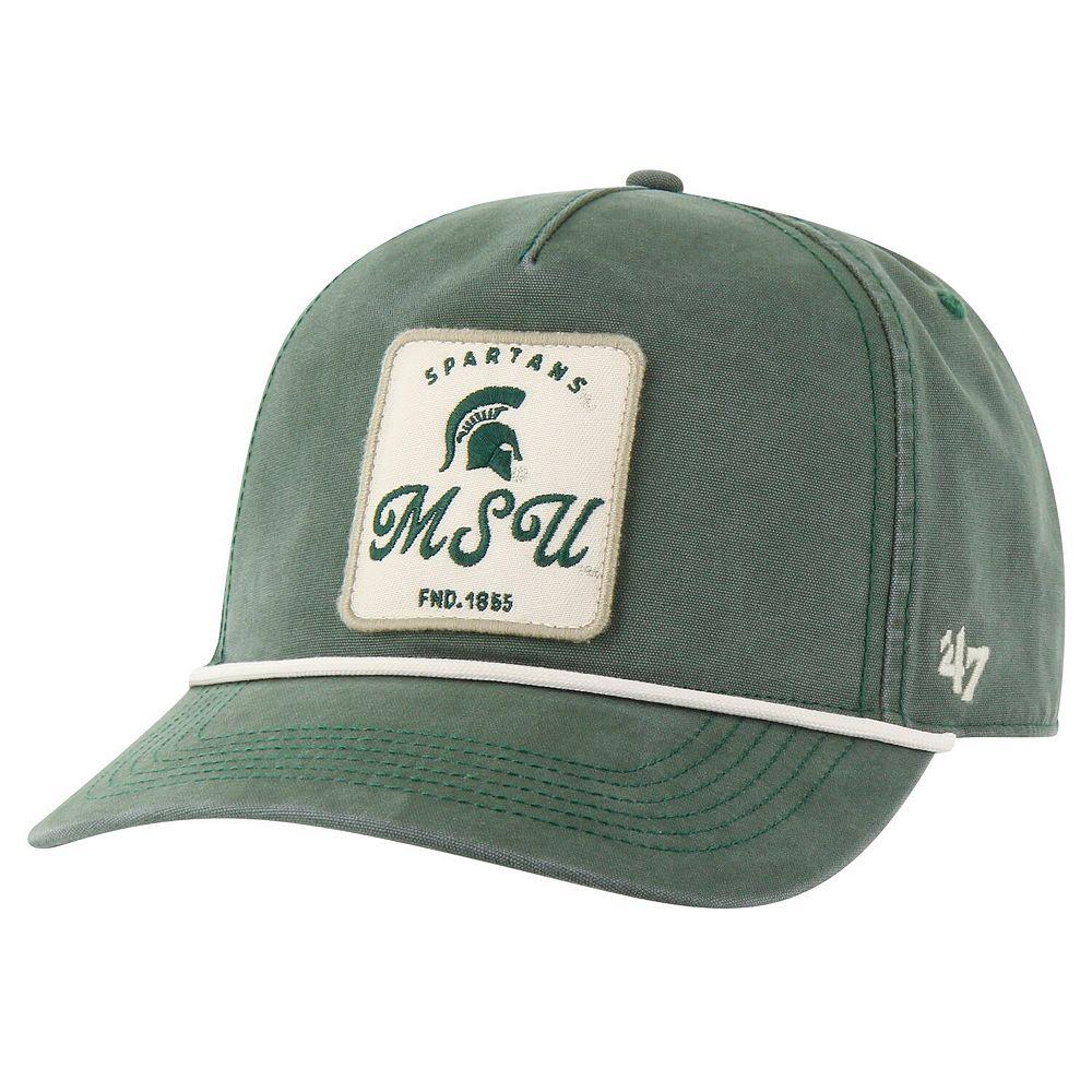 Men's '47 Green Michigan State Spartans Pitstop Hitch Rope Adjustable Hat Product Image