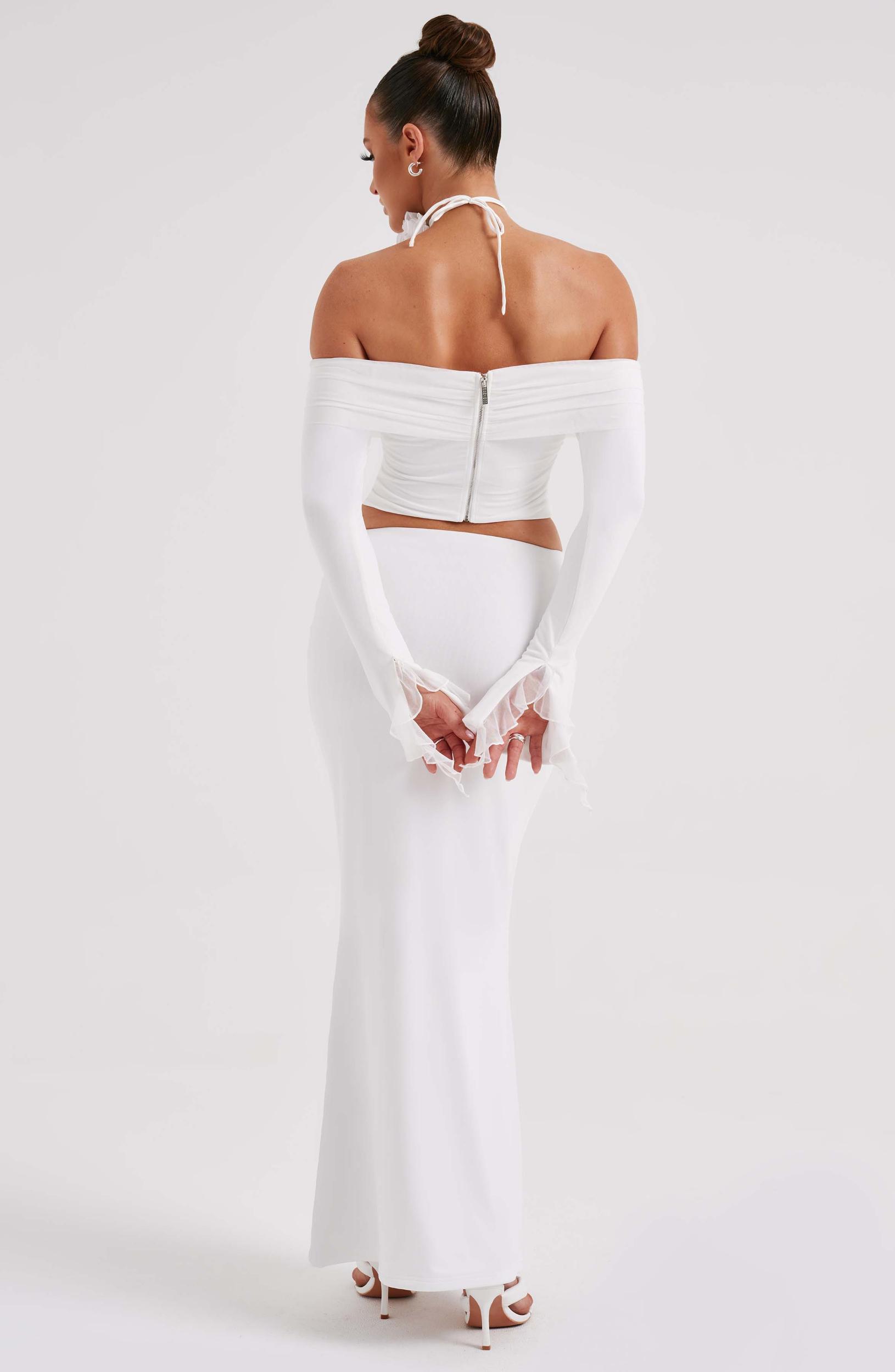 Deema Maxi Skirt - Ivory Product Image