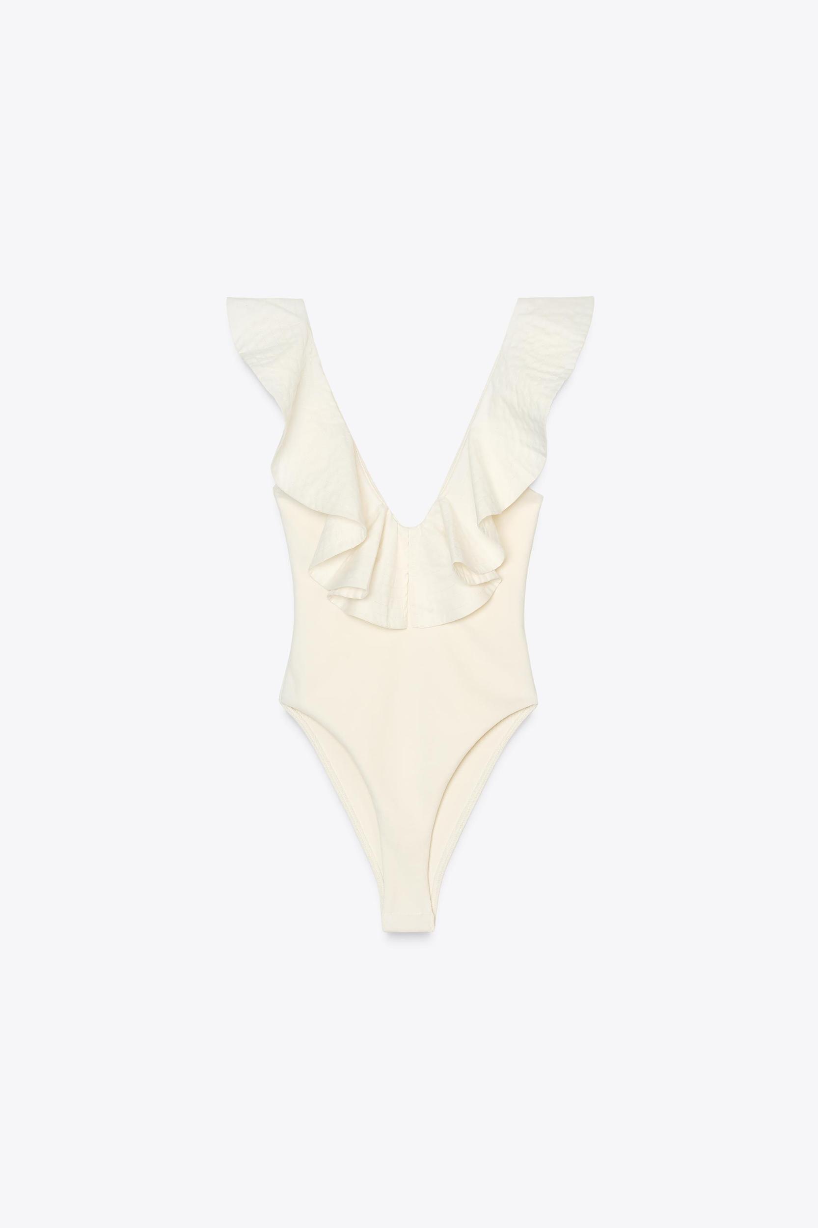 RUFFLED COMBINATION BODYSUIT Product Image